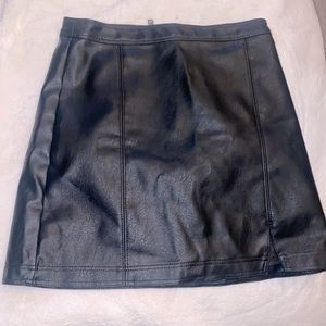 Abercrombie & Fitch Faux Leather Skirt